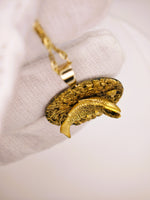 22K Rare Kurt Wayne Alaskan Nugget Fish Pendant
