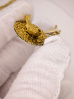 22K Rare Kurt Wayne Alaskan Nugget Fish Pendant