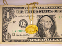 22K Alaskan Nugget Salmon Fish Pendant