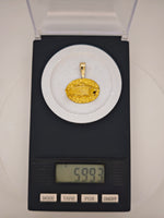 22K Alaskan Nugget Salmon Fish Pendant