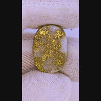 14.35ct Oval Colorado Gold in Quartz Cabochon