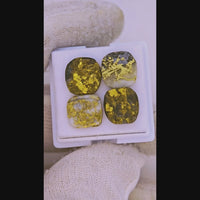 4 x Gold Quartz Cabochon Parcel - 13.12cts