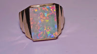 10K Solid 7.10ct Australian Opal Ring