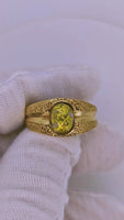 14K 16to1 Mine Gold Quartz Ring GEM