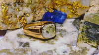 18K 16to1 mine Gold Quartz Signet Ring