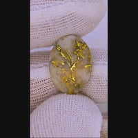 7.60ct 16to1 mine Gold Quartz Cabochon