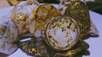 9ct 16to1 Mine Round Gold Quartz Ring GRAIL
