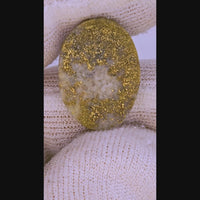 9.80ct Oval Colorado Gold in Quartz Cabochon