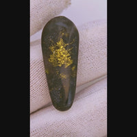 19.34ct Black Gold Quartz Cabochon