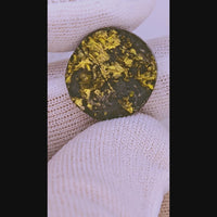 34.20ct RICH 22k Black Native Gold Cabochon
