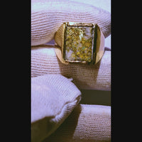 14K Gold in Quartz Ring - Vintage 16to1 Mine
