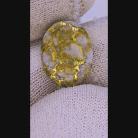 10.37ct 16to1 mine Gold Quartz Cabochon