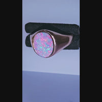 Antique 10K Australian Boulder Opal Ring