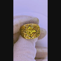 22k Alaskan Gold Nugget Ring