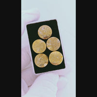 5 x Round Colorado Gold Quartz Parcel - 32.32cts