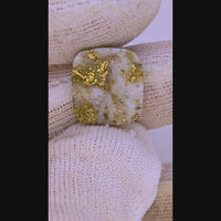 7.35ct Cushion Colorado Gold in Quartz Cabochon