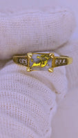 9ct Gold Quartz & Diamond Ring 16to1 Mine