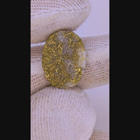8.42ct Oval Colorado Gold in Quartz Cabochon