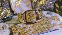 14K Gold in Quartz 16to1 mine Ring - 17.16 Grams